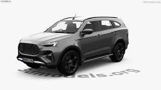 Isuzu MU-X XT 2026 3D model by 3DModels.org