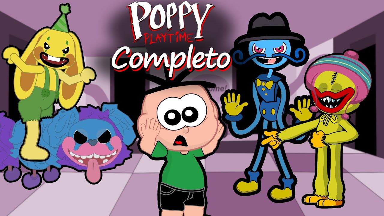 Sapo Brothers: Poppy PlayTime! Mommy Long Legs em Desenho Animado, com  Huggy Wuggy e Kissy Missy 