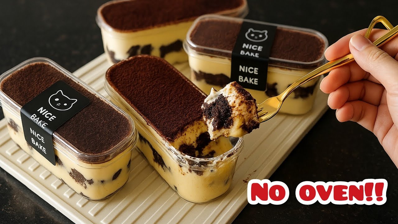 Tanpa oven! Lumer di mulut. Brownies eclair dessert box