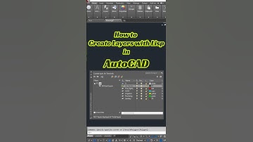 AutoCAD MEP | How to Create Layer in AutoCAD | #autocad #shorts