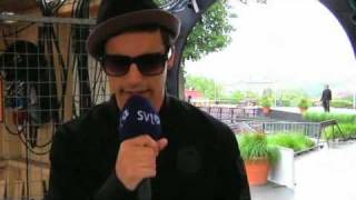 Eric Saade - Allsång på Skansen  interview