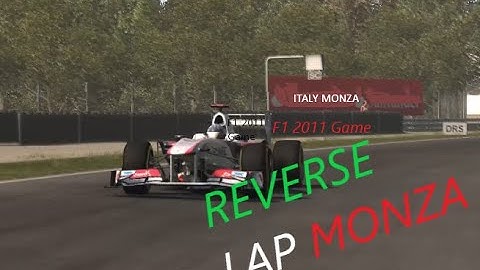 Monza in Game F1 2011 but Reverse (Onboard)
