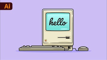 Adobe Illustrator Beginner Tutorial - Create Flat Design Illustration