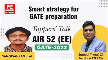GATE 2022 Topper | Electrical Engg. | Sangrag Kanjilal | AIR-52 | Toppers