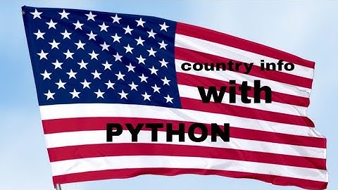 Country info with python #python #countries #info #program #teaching  #america #usa