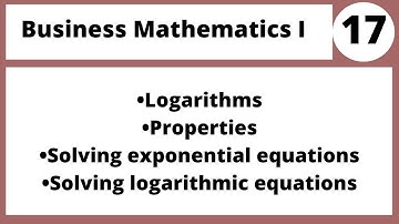 Business Mathematics in Urdu Hindi MTH108 LECTURE 17