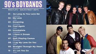 WESTLIFE, BACKSTREET BOYS GREATEST HITS - 90'S BOYBAND LOVE SONGS