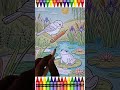 Relaxing Frog & Bird Coloring | Satisfying ASMR Coloring Book Page 🌿✨