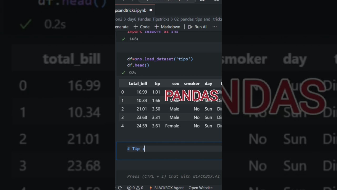 Pandas Tips and Tricks 