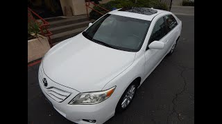2010 Toyota Camry XLE 4 door sedan video overview and walk around.