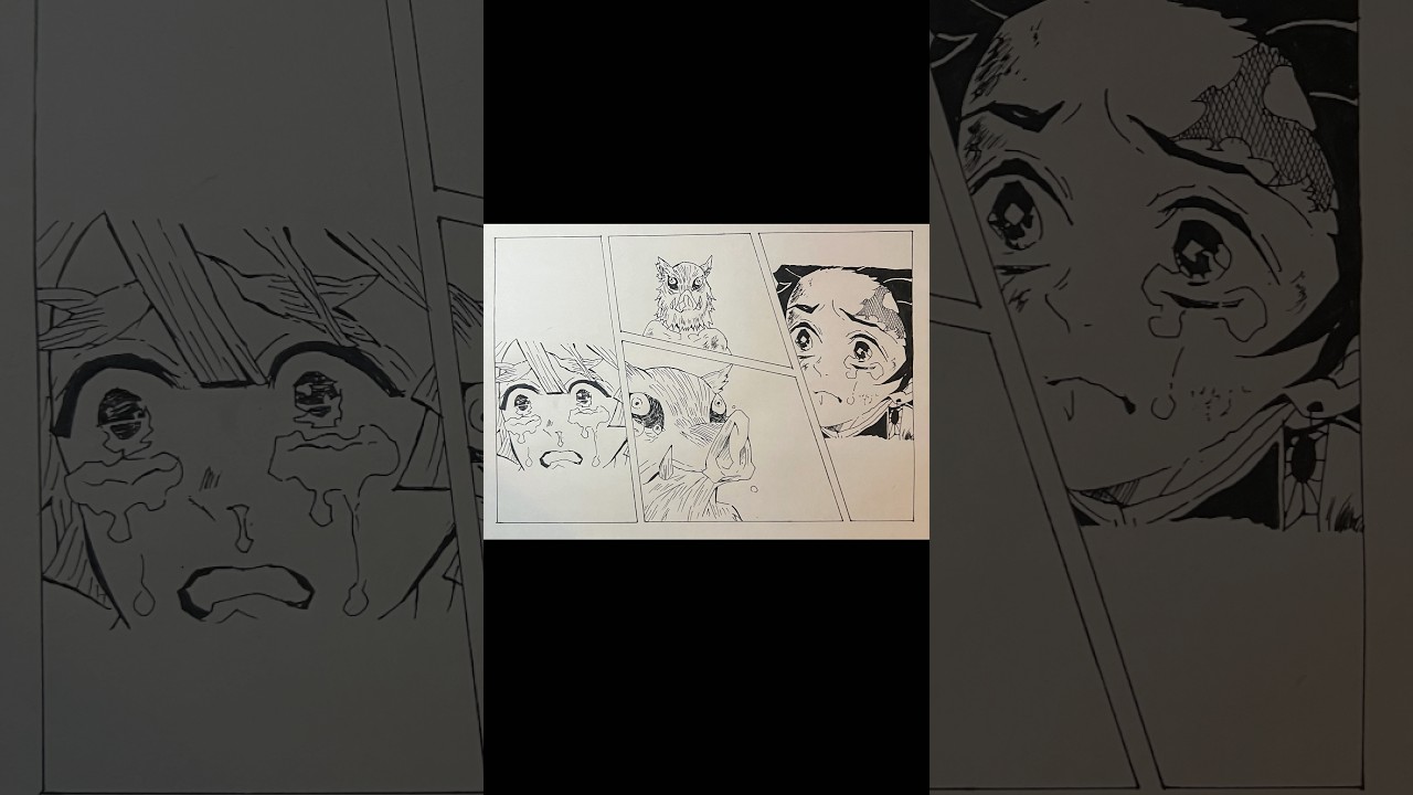【鬼滅の刃】弱気なこと言ってんじゃねぇ!のシーンを一発描き!