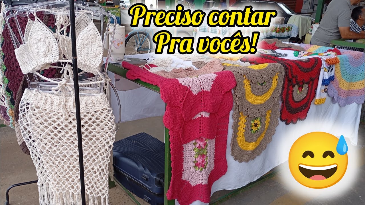   O que MAIS VENDEU na feira de hoje? 🧶 Lucros reais com Crochê! 💰#embuscadomeusim