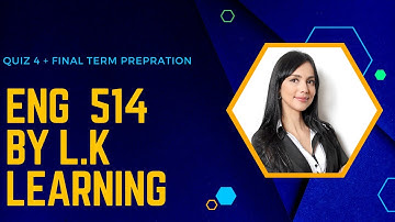 eng514 quiz 4 + final term prepration  l.k learning zone