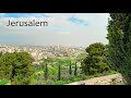 Le parcours de lentre triomphale de jsus  jrusalem  mont des oliviers  porte des lions  viei
