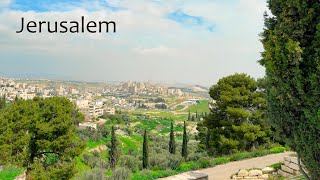 Jesus's Triumphal Entry into Jerusalem: Mount of Olives ➡ Lions' Gate ➡ Old City