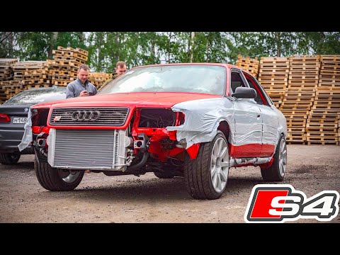 ПОЛНАЯ РЕСТАВРАЦИЯ AUDI S4 . ПЕРВЫЙ ТЕСТ ВЫЕЗД.