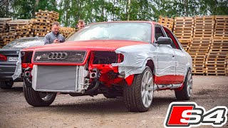 Полная Реставрация Audi S4 . Первый Тест Выезд.