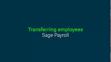 Sage Payroll (Micropay) - Transferring employees