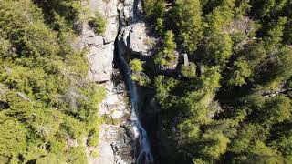 Roaring Brook falls springtime flow.