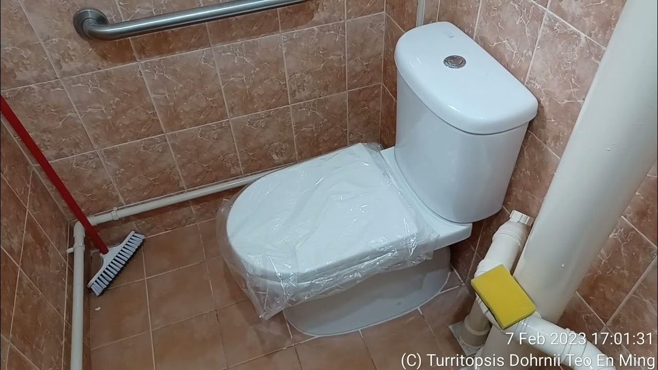 Replacing leaking toilet bowl at my 2room HDB rental flat on 7 Feb
