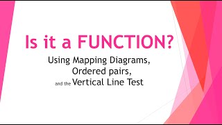 Famous Is It a Function? Using Mapping Diagrams, Ordered Pairs, and the Vertical Line Test Profile