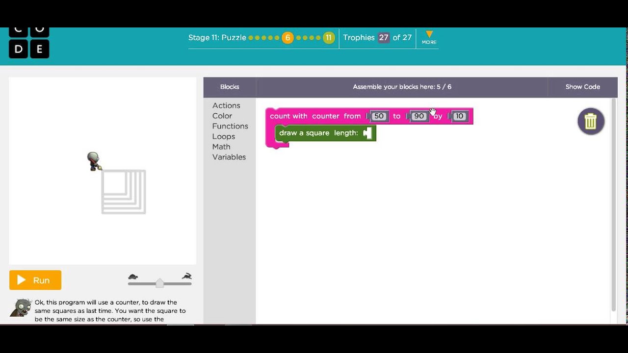 เฉลย code org course 4 stage 22