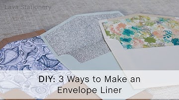 HOW TO CREATE an envelope liner for any envelope shape (3 different ways)