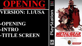 Metal Gear Solid [v1.1/USA] (PlayStation) - (Opening / Intro)