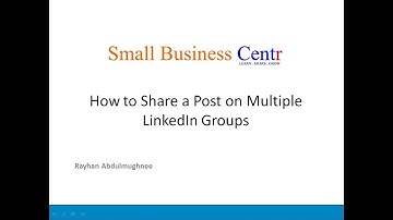 How to Share Post on Multiple LinkedIn Groups