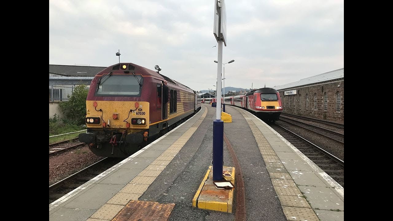 (4K) Trains at Inverness 7/6/18
