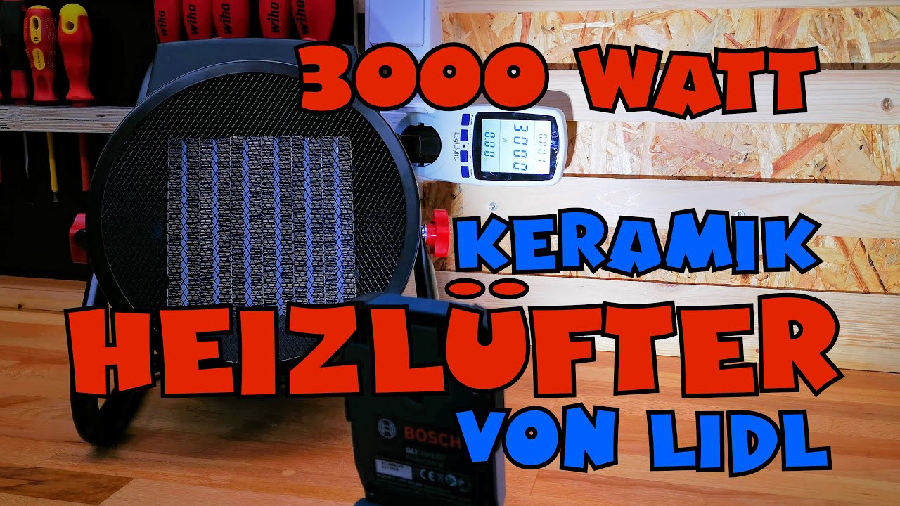 3000W A1 Heizlüfter - YouTube 3000 PKH Keramik-Heizgebläse - PARKSIDE® LIDL