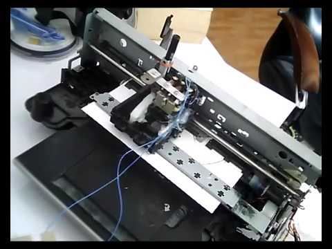 2d plotter from old printer with arduino and easydriver
