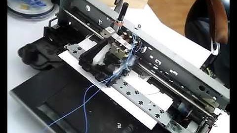 2d plotter from old printer with arduino and easydriver