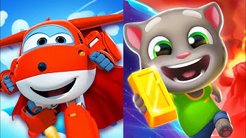 Talking Tom Hero Dash vs Super Wings : Jett Run Android iOS Gameplay Part - 2 BSE002