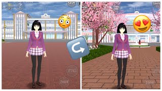 || Playing Sakura School || 💖المدرسة العادية في 😱ساكورا تحولت الي المدرسة الوردية