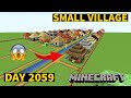 I build small village in minecraft creative mode 2023 day 2059