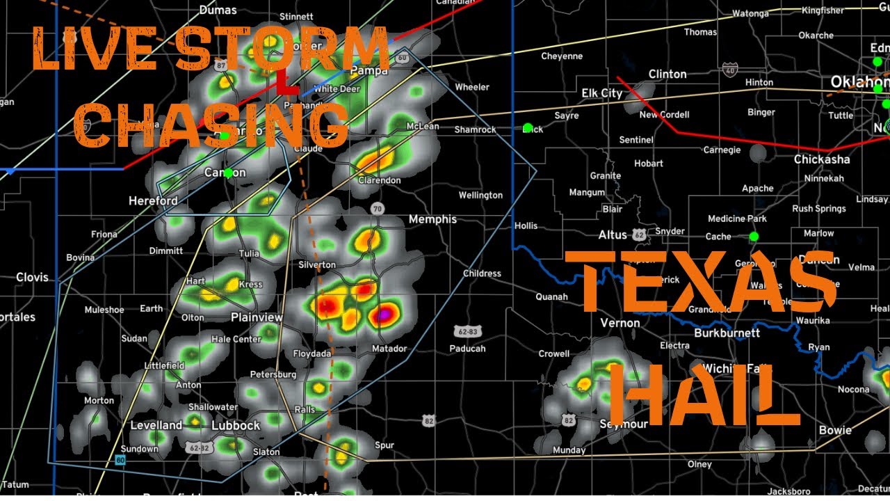 LIVE STORM CHASER - Texas destructive hail threat - YouTube