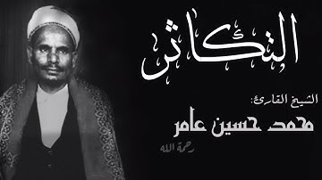 الشيخ محمد حسين عامر سورة التكاثر