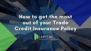 How to get the most out of your Trade Credit Insurance Policy