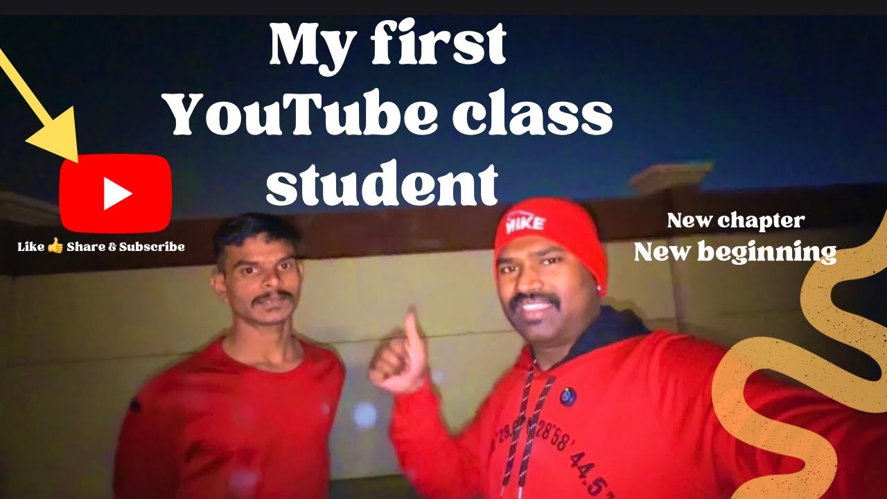 My first YouTube class student 🧑‍🎓 