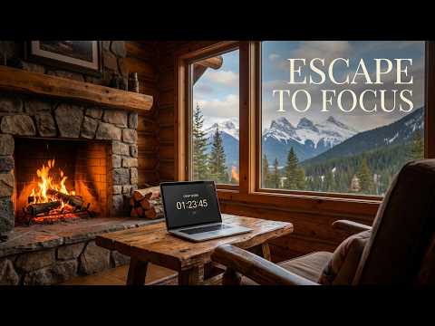 My Perfect Escape: Jazz, Mountains & a Cozy Fire for Deep Work 🏕️