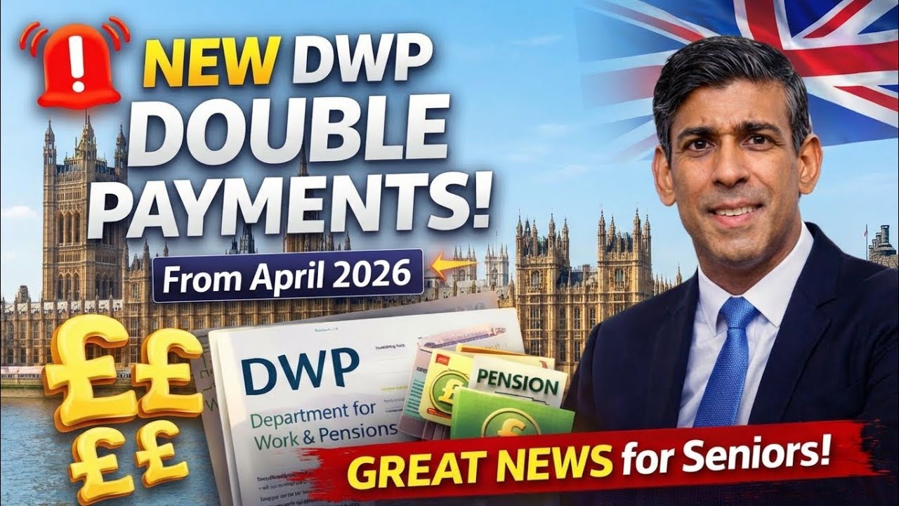 DWP CONFIRMS DOUBLE PAYMENTS from April 2026 – UK Seniors Check Now!