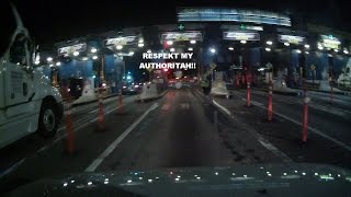 Throgs Neck Bridge Toll Cop asshole dash cam clip