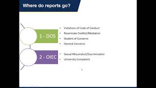 Inclusive Incident Report Writing August 2020 RA/CA Training