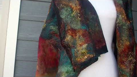 Enchanted Fibers - Wearable Art - Nuno Felt Vest