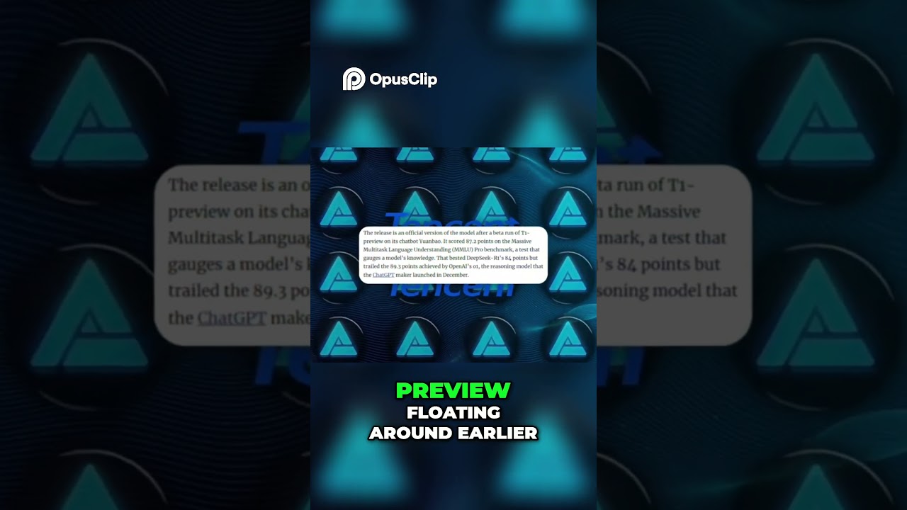 Tencent Unveils T One  Revolutionizing AI Reasoning 