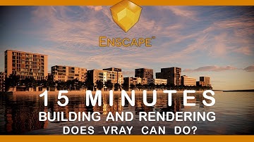 Enscape 2.7 - Surrounding Buildings Tutorial only 15mn to model and rendering [23/100]