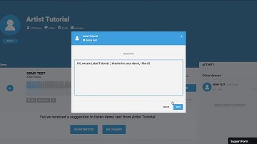 DEMOSEND: video tutorial how to suggest a demo to a label