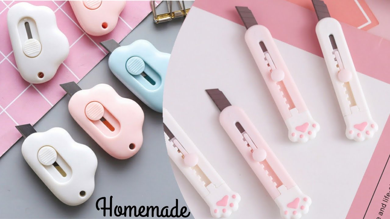 How to make cute knife paper cutter | Homemade mini cutter knife / DIY craft cutter