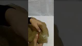 طريقة عمل مفرش بالخيش بدون خياطه مشروع_من_البيت مشروعات_صغيره أعمال_يدويه نوره_hand_made ديكور